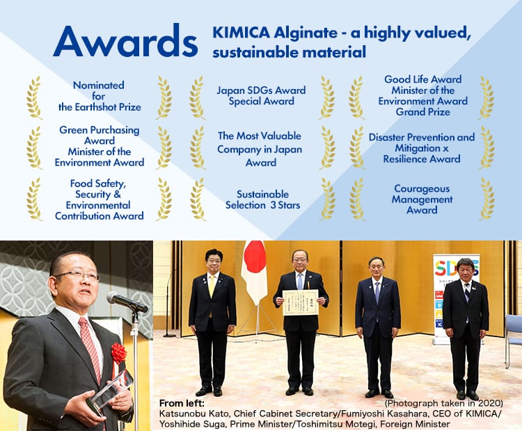 JAPAN SDGs Award KIMICA Corporation awarded the Special Award(SDGs Partnership Award)